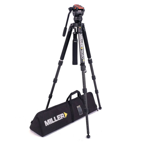 Miller 4060 Versa CXV6 Solo-Q 75 3-STG (Carbon Fibre) Tripod System with Bag