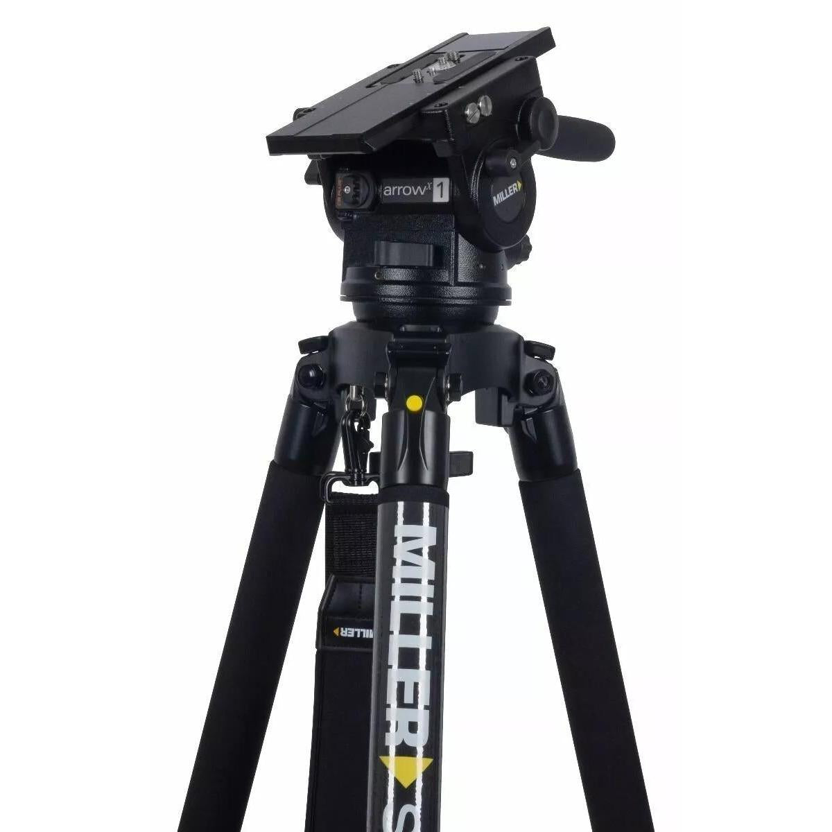 Miller Arrowx 1 Solo-Q 100 3 Stage Carbon Fibre Tripod System