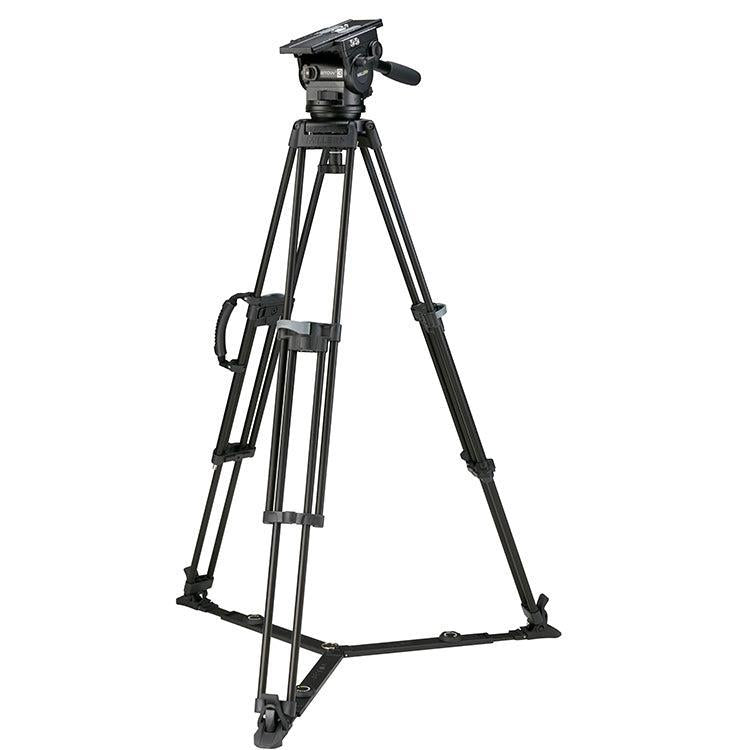 Miller ArrowX 3 Sprinter II 1 Stage Alloy Tripod System with Ground-Level Spreader