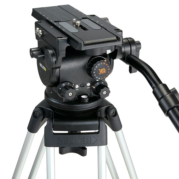 Miller ArrowX 3 Sprinter II 2 Stage Carbon Fibre Tripod System with Mid Level Spreader