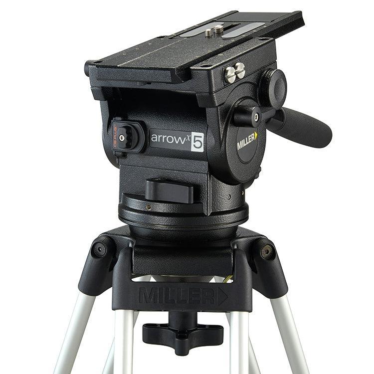 Miller ArrowX 5 Sprinter II 1 Stage Alloy Tripod System with Ground Spreader