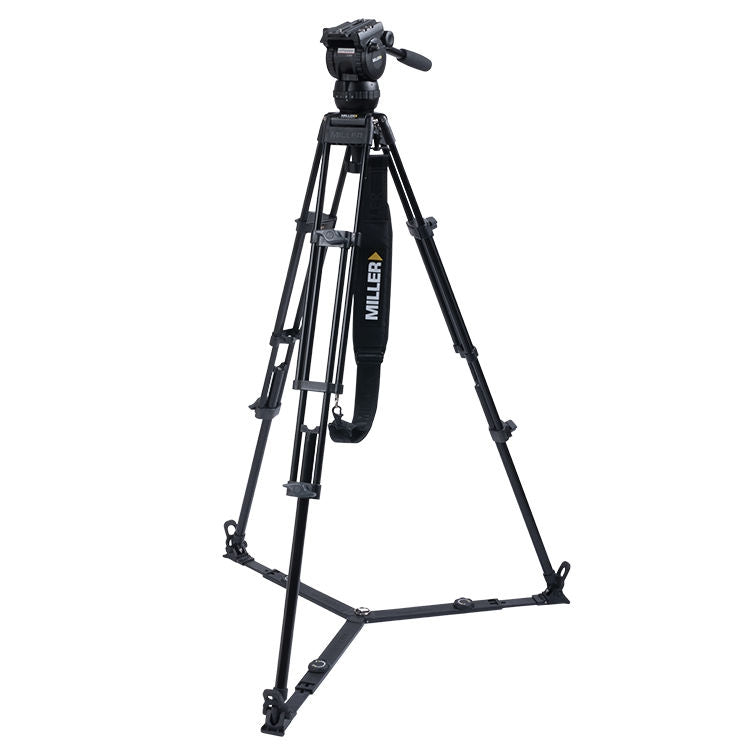 Miller CompassX CX6 Toggle 2-Stage Alloy Tripod System (Ground-Level Spreader)