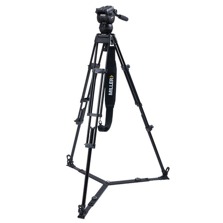 Miller CompassX CX6 Toggle 2-Stage Alloy Tripod System (Ground-Level Spreader)