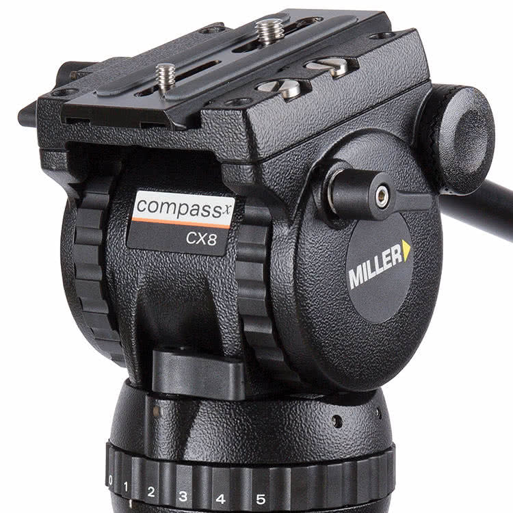 Miller CompassX CX8 Solo 75 2-Stage Alloy Tripod System