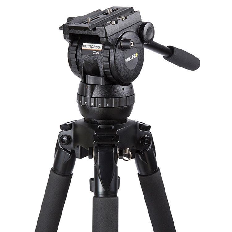 Miller CompassX CX8 Solo 75 3-Stage Carbon Fibre Tripod System