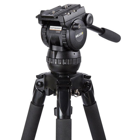 Miller CompassX CX8 Toggle 2-Stage Alloy Tripod System with Ground Spreader