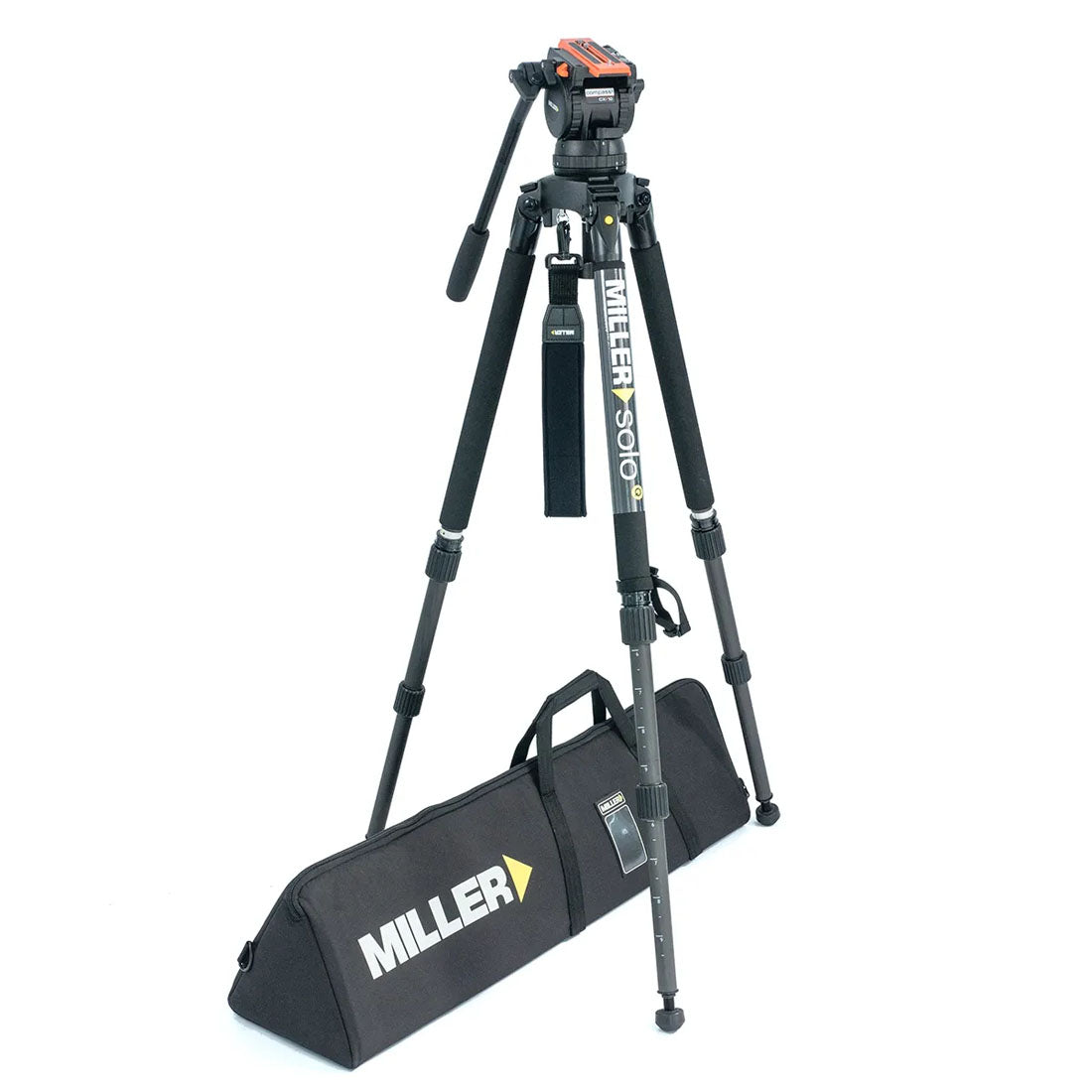 Miller Versa 4117 CXV10 Solo-Q 100 2-STG (Carbon Fibre) Tripod System ...