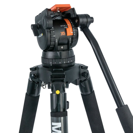 Miller Versa 4120 CXV10 Solo-Q 100 3-STG (Carbon Fibre) Tripod System With Bag