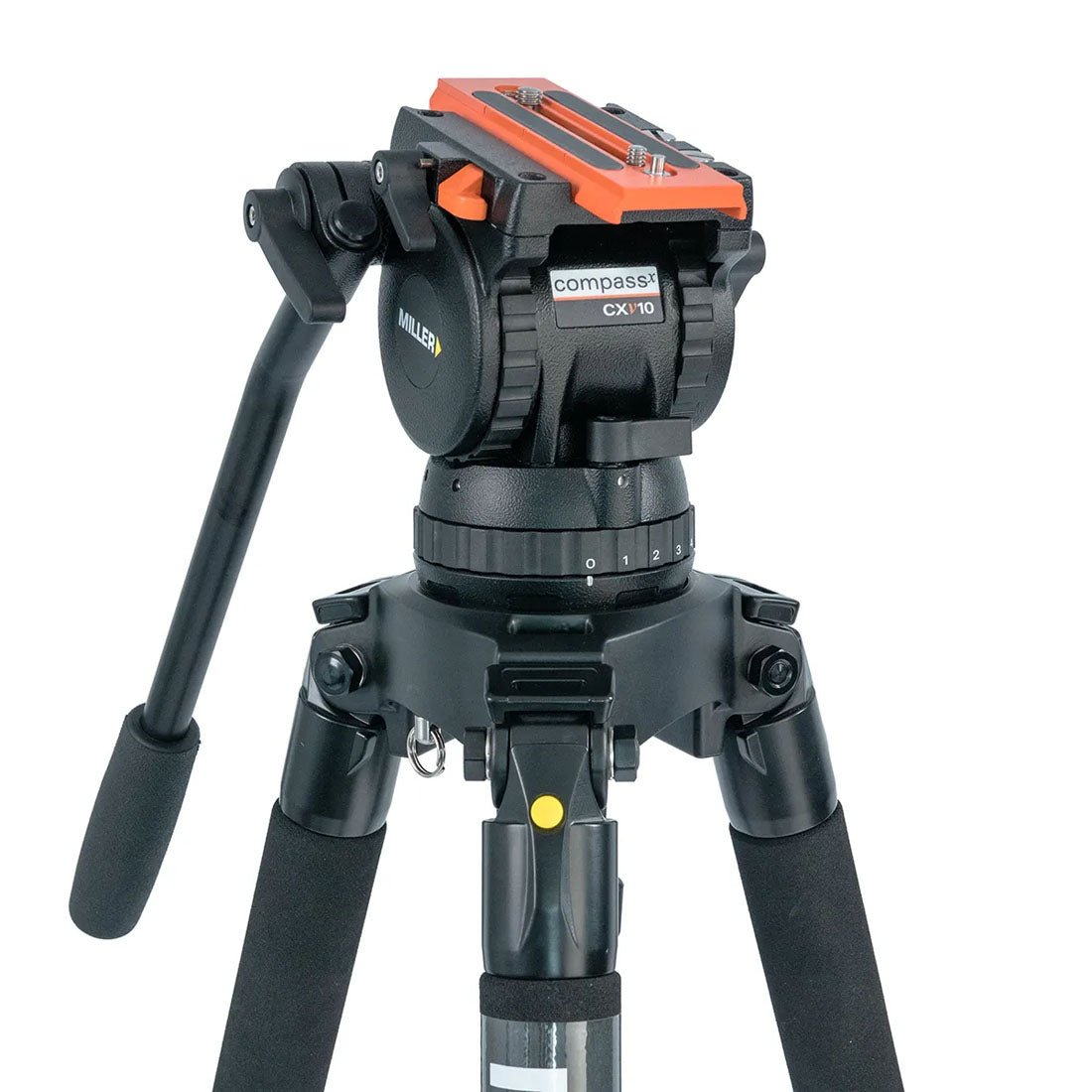 Miller Versa 4120 CXV10 Solo-Q 100 3-STG (Carbon Fibre) Tripod System With Bag