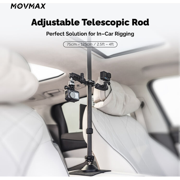 MOVMAX Adjustable Telescopic Rod (Action Camera Kit)