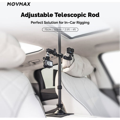 MOVMAX Adjustable Telescopic Rod (Action Camera Kit)