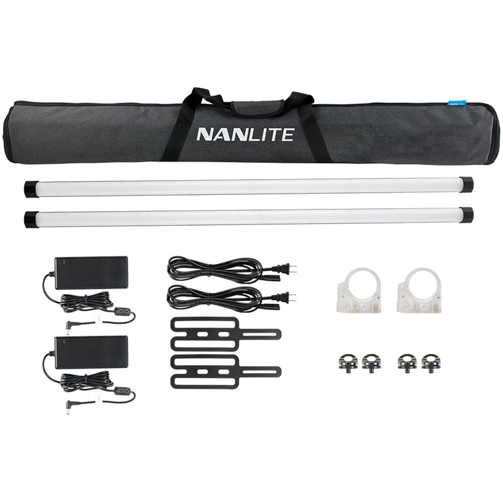 Nanlite PavoTube II 30X 4ft RGBW LED tube 2-Light Kit
