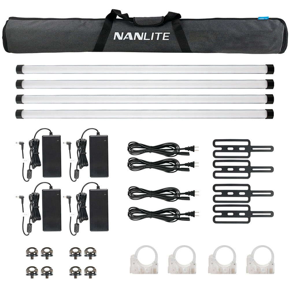 Nanlite PavoTube II 30X 4ft RGBW LED tube 4-Light Kit
