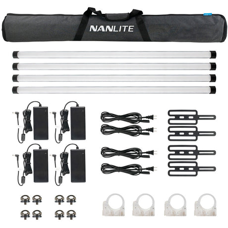 Nanlite PavoTube II 30X 4ft RGBW LED tube 4-Light Kit