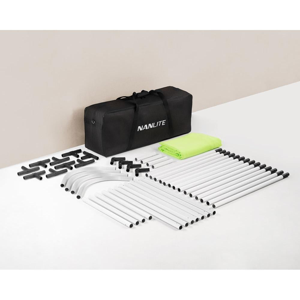 Nanlite U shaped Self Standing Green Screen kit with 4 LED strip lights
