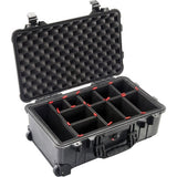 Pelican 1510TP Carry-On Case with TrekPak Divider System in Black