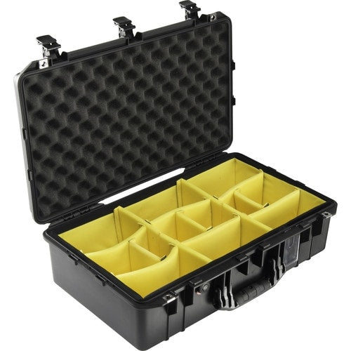 Pelican 1555 Air Black Compact Case with Padded Dividers
