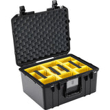 Pelican 1557AirWD Hard Carry Case with Padded Divider Insert in Black