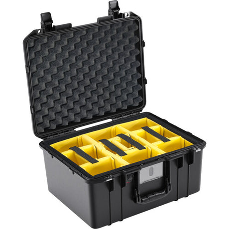 Pelican 1557AirWD Hard Carry Case with Padded Divider Insert in Black