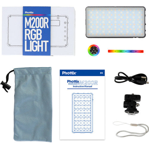 Phottix M200R RGB LED On Camera Light with Power Bank