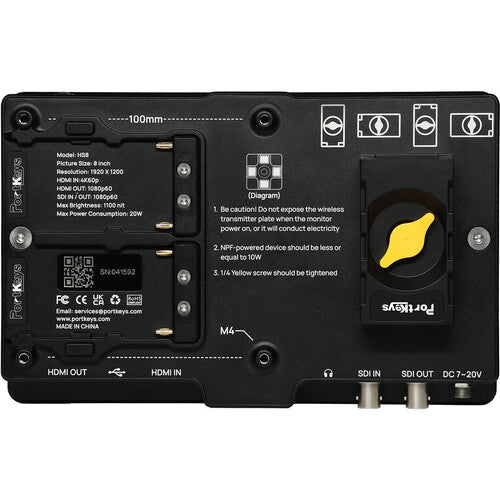 PortKeys HS8 8-Inch 3G-SDI 4K HDMI/3G-SDI High-Bright Monitor