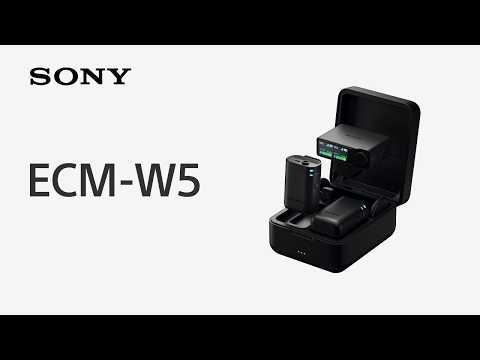 Sony ECMW5 Wireless Microphone System with Charging Case