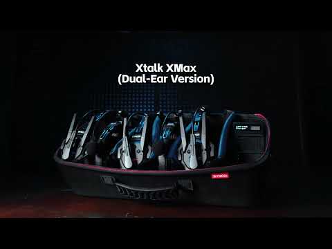SYNCO Full-Duplex 13 Person Wireless Intercom System with Double-Ear Headsets