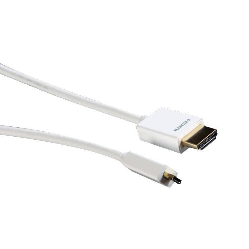 Prolink Micro HDMI to Full HDMI-A White Cable - 2M