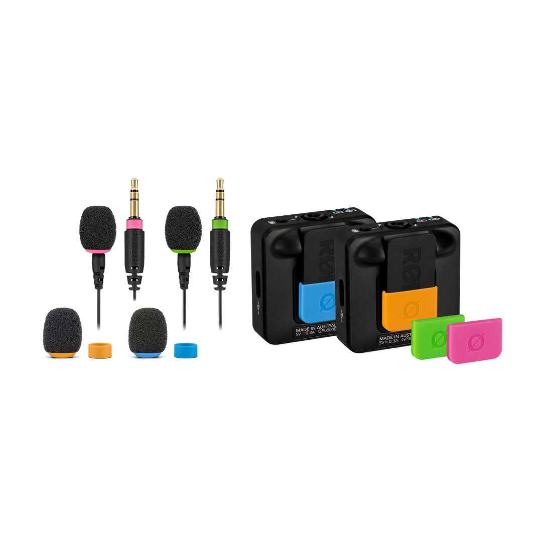 Rode COLORS 2 set for Wireless GO & Lavaliers