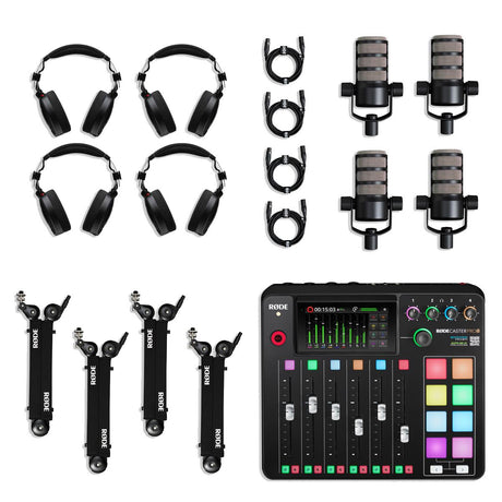 Rode 4-Person Podcasting Bundle