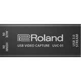 Roland V-8HD Switcher with UVC-01 Streaming USB Encoder Bundle