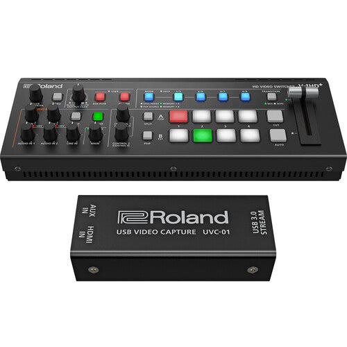 Roland V1HD Plus Switcher with UVC01 Streaming Encoder