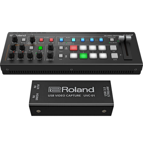Roland V1HD Plus Switcher with UVC01 Streaming Encoder