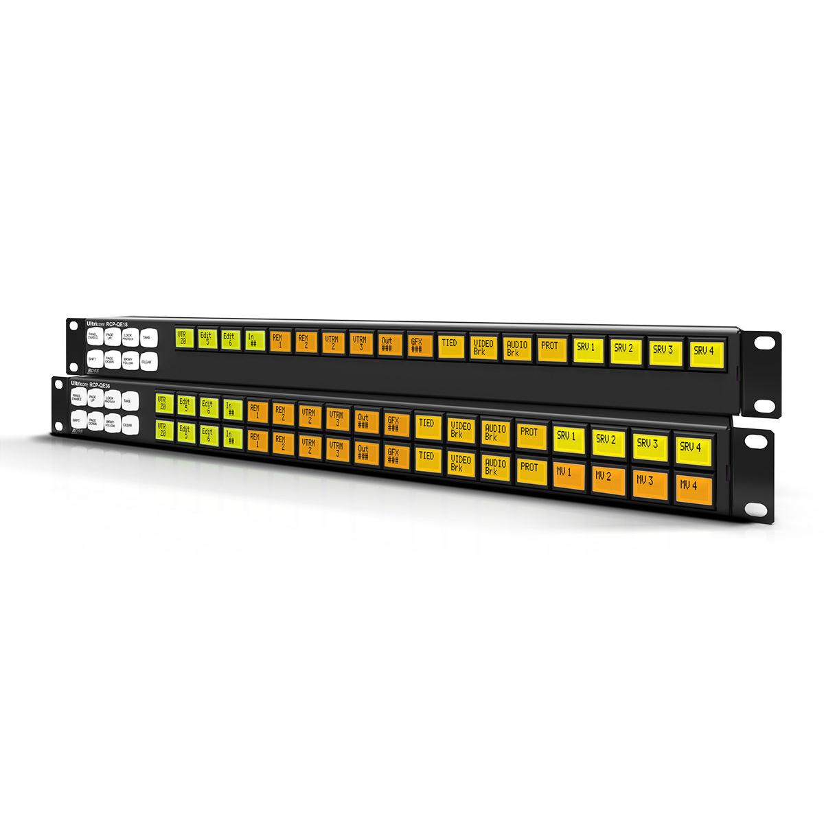 Ross Video RCP-QE18 Ethernet Enabled 18 LCD + 8 Fixed Buttons Control Panel
