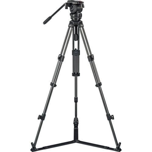 Sachtler System FSB 4 Sideload and 75/2 CF Tripod Legs with Ground Spreader and Bag