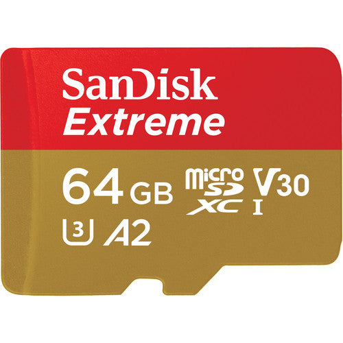 SanDisk Extreme microSDXC UHS-I Micro SD Card with SD Card Adapter