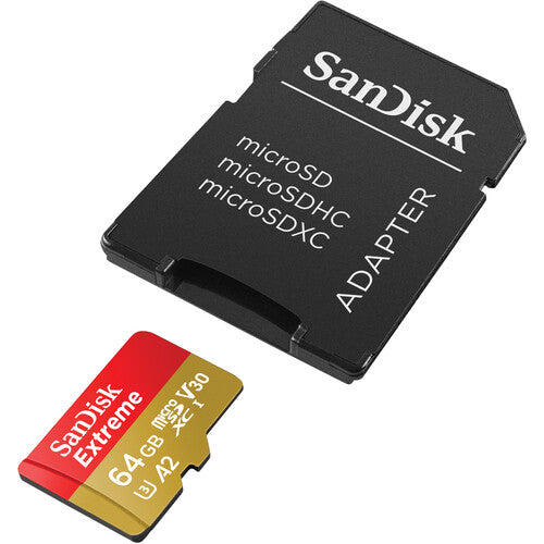 SanDisk Extreme microSDXC UHS-I Micro SD Card with SD Card Adapter