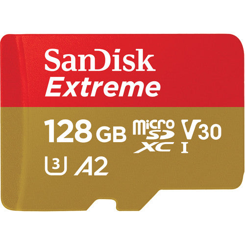 SanDisk 128GB Extreme PRO microSDXC UHS-1 with Adapter