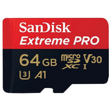 SanDisk 64GB Extreme PRO UHS-I microSDXC Memory Card (U3, Class 10)