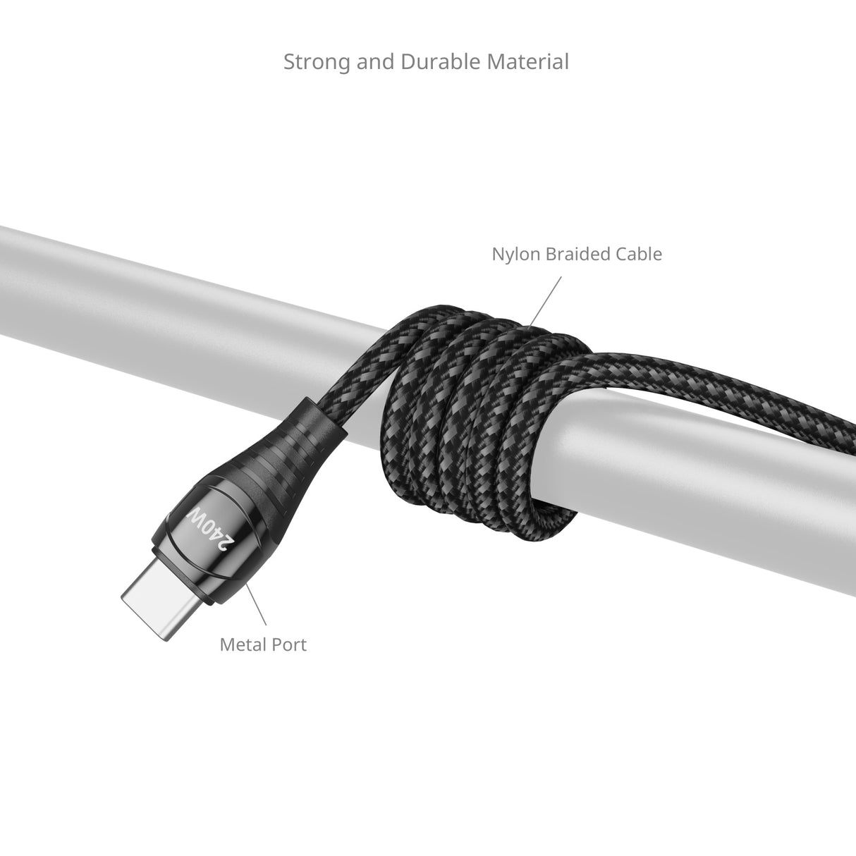 SmallRig 240W USB-C Power Cable with LED Display (1m)