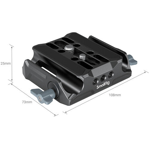 SmallRig 3357 Universal Camera Baseplate with 15mm LWS Rod Clamp