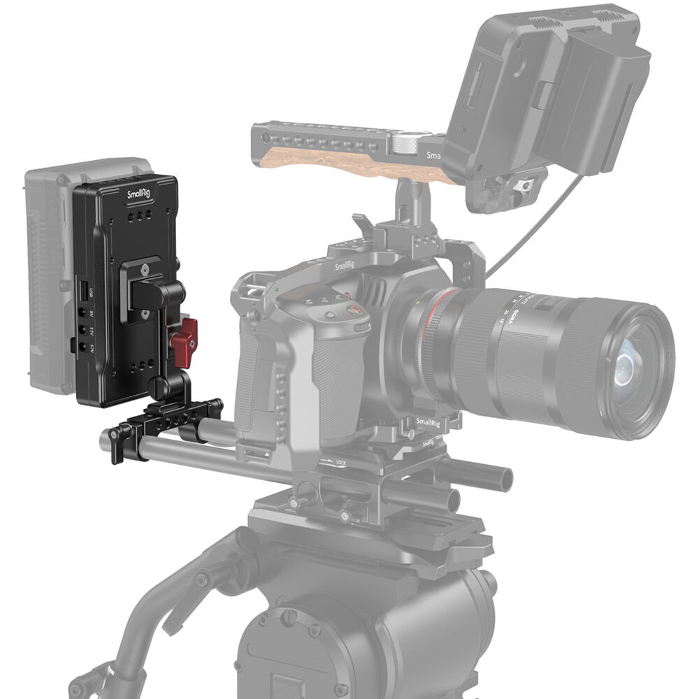 SmallRig V-Mount Battery Adapter Plate with Adjustable Arm