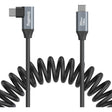 SmallRig USB-C Straight-to-Right Angled Coiled Data Cable (35cm)