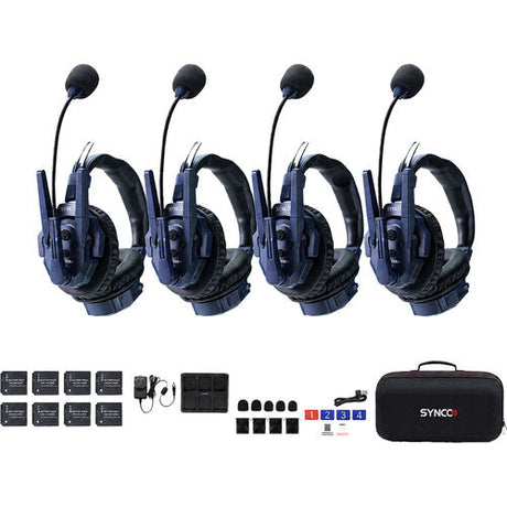 Synco XTalk Master 4 Full-Duplex 4 Headset Wireless Intercom System