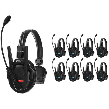 Synco Xtalk Pro 9 Full-Duplex 9-Person Wireless Intercom System
