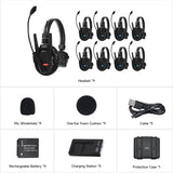 Synco Xtalk Pro 9 Full-Duplex 9-Person Wireless Intercom System