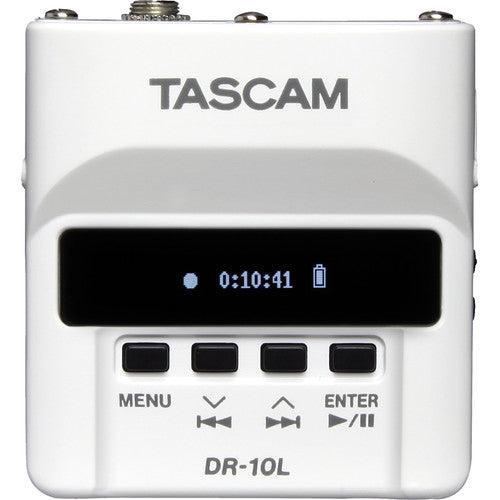 Tascam DR-10L Micro Portable Audio Recorder with Lav Mic in White