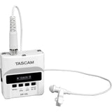 Tascam DR-10L Micro Portable Audio Recorder with Lav Mic in White