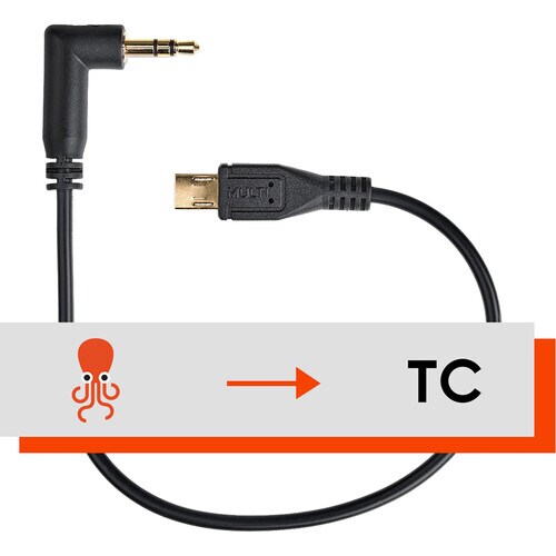 Tentacle Sync 3.5mm TRS to Micro-USB for Sony FX3 / FX30 timecode cable