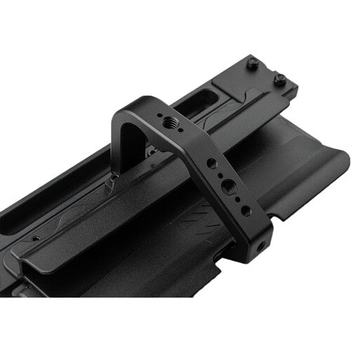Tentacle Sync Handle for TIMEBAR Timecode Slate (Black) shown in use